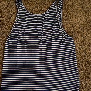 Royal blue and white striped top!